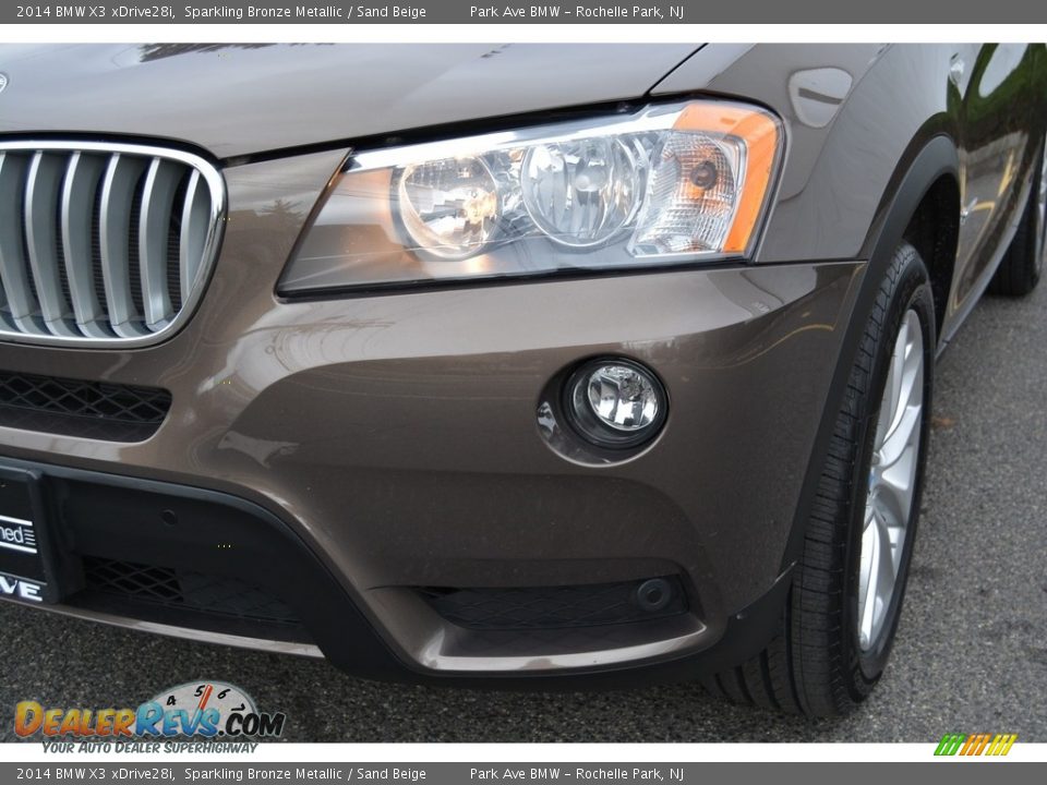 2014 BMW X3 xDrive28i Sparkling Bronze Metallic / Sand Beige Photo #31