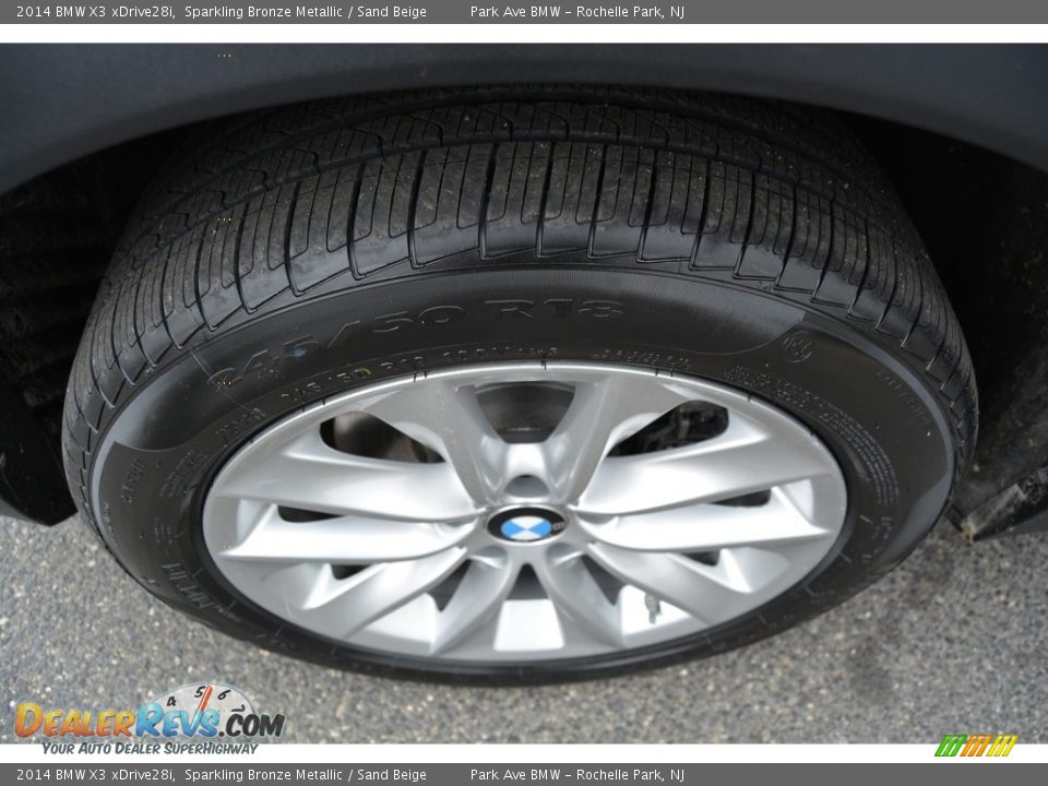2014 BMW X3 xDrive28i Sparkling Bronze Metallic / Sand Beige Photo #33