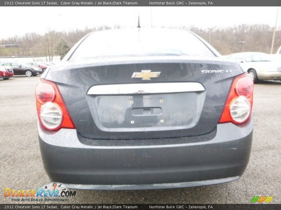 2012 Chevrolet Sonic LT Sedan Cyber Gray Metallic / Jet Black/Dark Titanium Photo #6