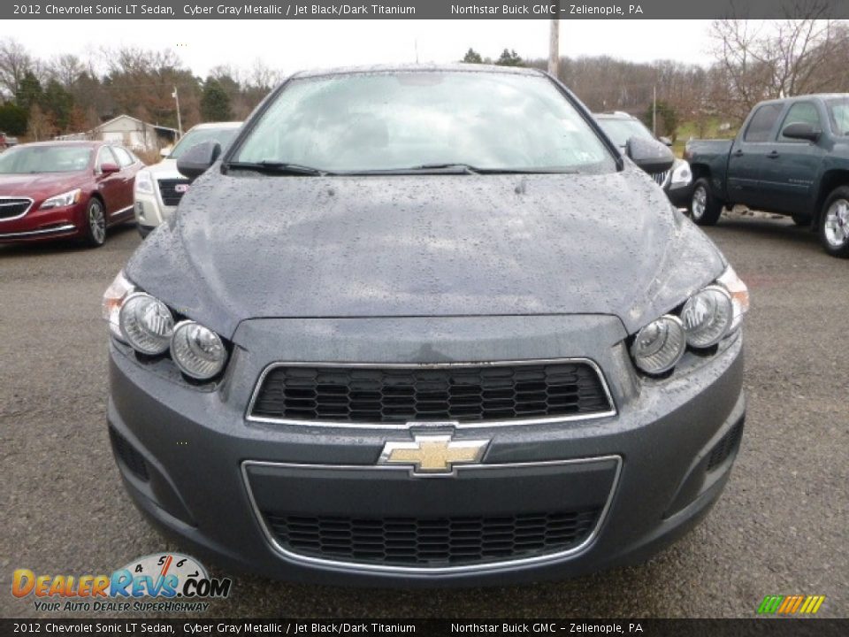 2012 Chevrolet Sonic LT Sedan Cyber Gray Metallic / Jet Black/Dark Titanium Photo #12