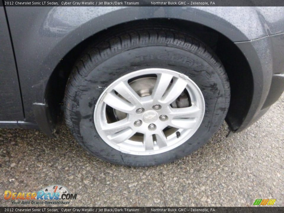 2012 Chevrolet Sonic LT Sedan Cyber Gray Metallic / Jet Black/Dark Titanium Photo #13