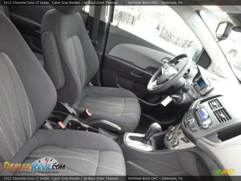 2012 Chevrolet Sonic LT Sedan Cyber Gray Metallic / Jet Black/Dark Titanium Photo #14