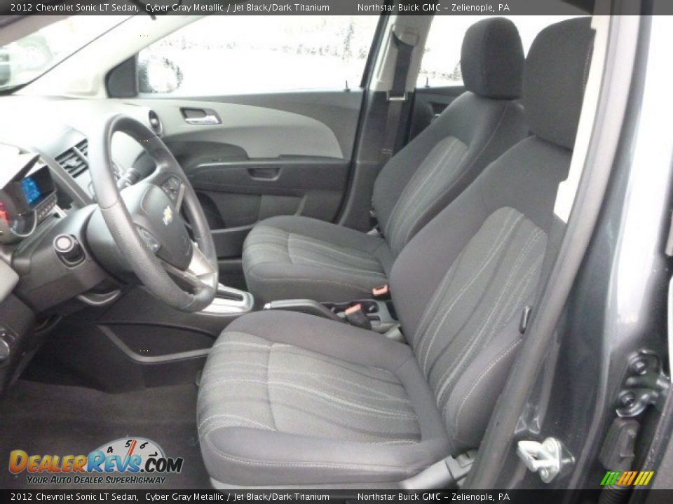 2012 Chevrolet Sonic LT Sedan Cyber Gray Metallic / Jet Black/Dark Titanium Photo #17