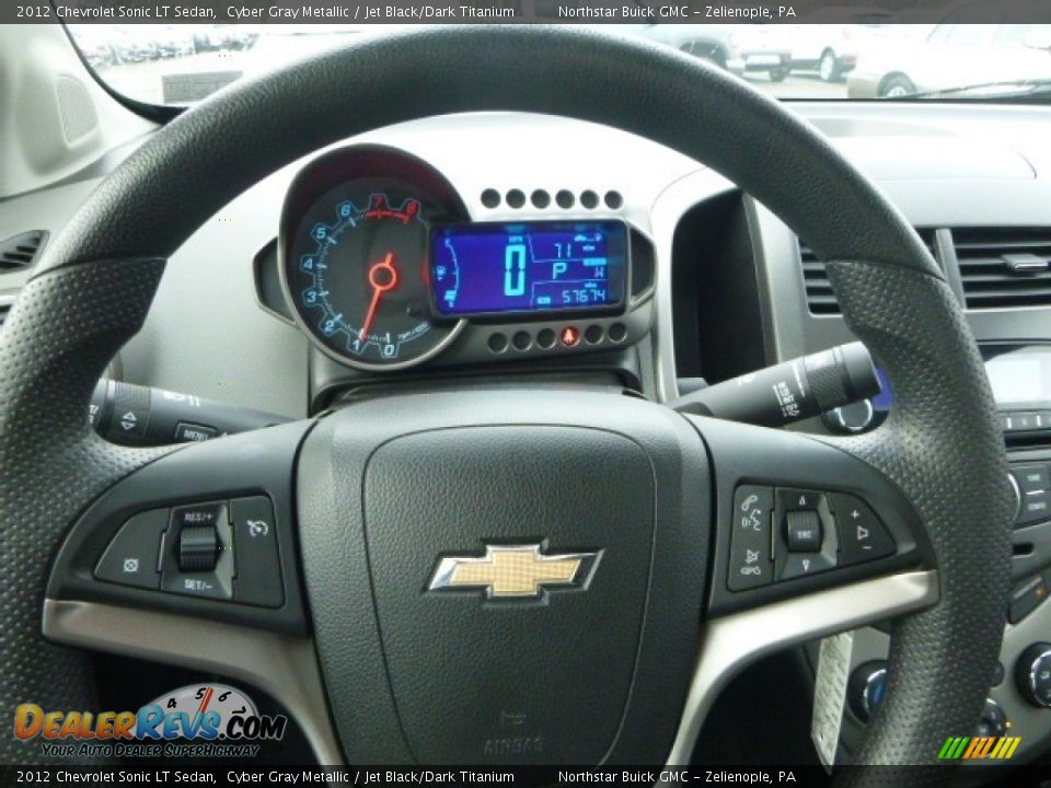 2012 Chevrolet Sonic LT Sedan Cyber Gray Metallic / Jet Black/Dark Titanium Photo #21