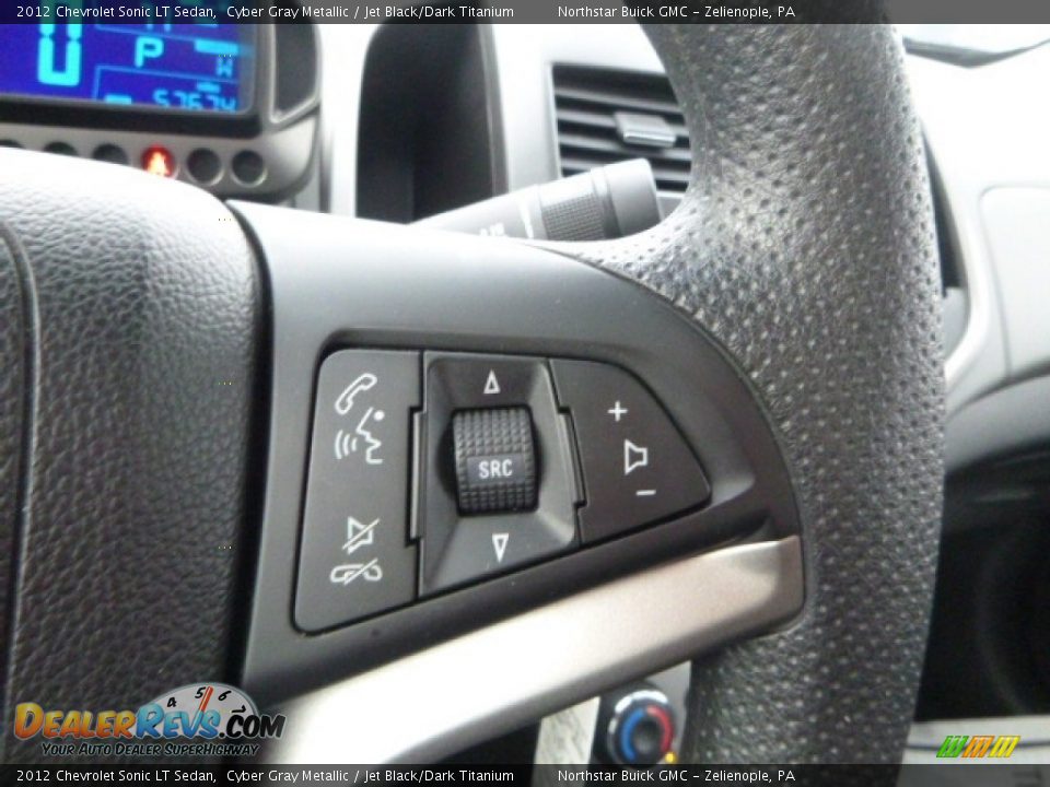 2012 Chevrolet Sonic LT Sedan Cyber Gray Metallic / Jet Black/Dark Titanium Photo #22