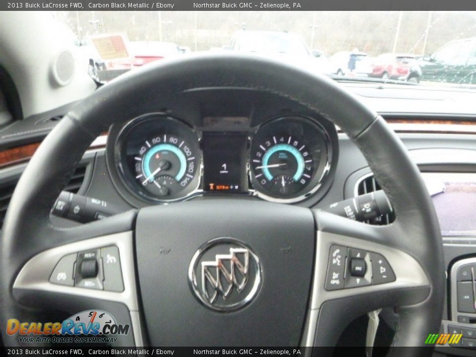 2013 Buick LaCrosse FWD Carbon Black Metallic / Ebony Photo #25