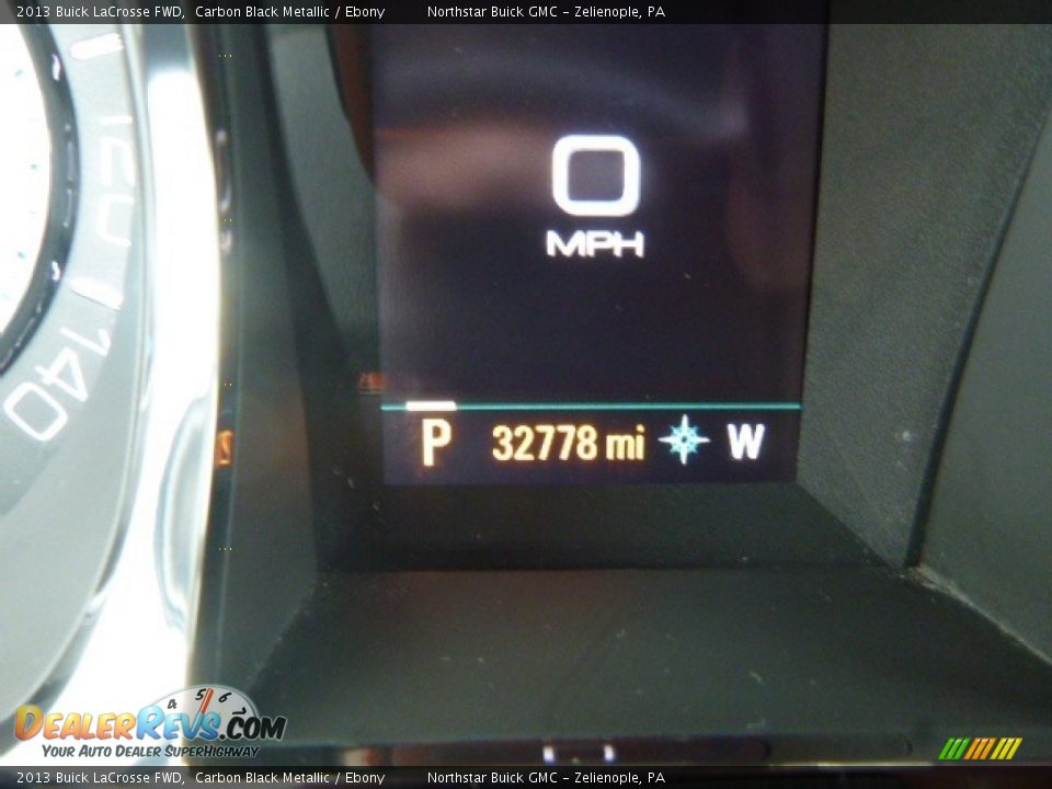 2013 Buick LaCrosse FWD Carbon Black Metallic / Ebony Photo #28