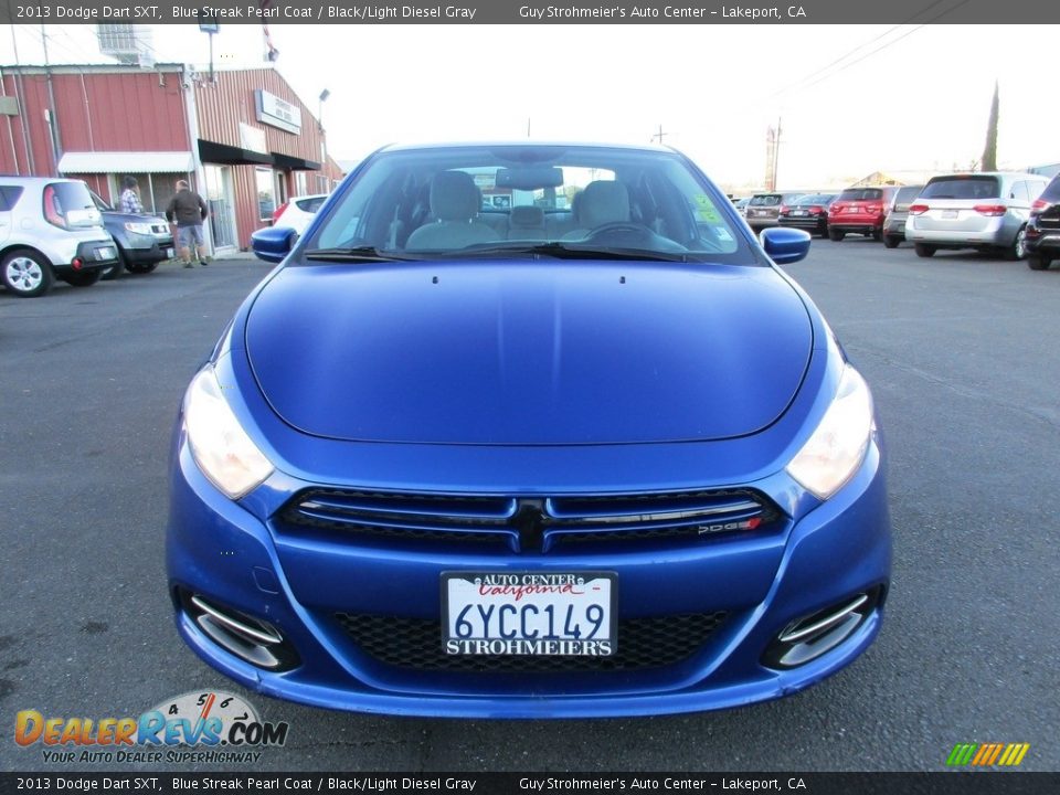 2013 Dodge Dart SXT Blue Streak Pearl Coat / Black/Light Diesel Gray Photo #2