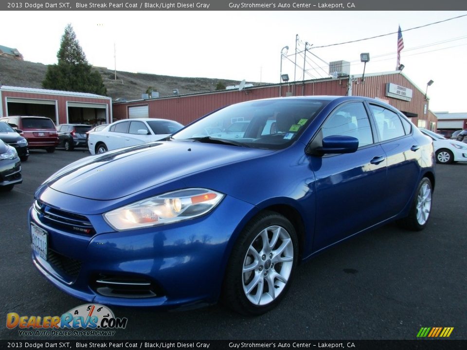 2013 Dodge Dart SXT Blue Streak Pearl Coat / Black/Light Diesel Gray Photo #3