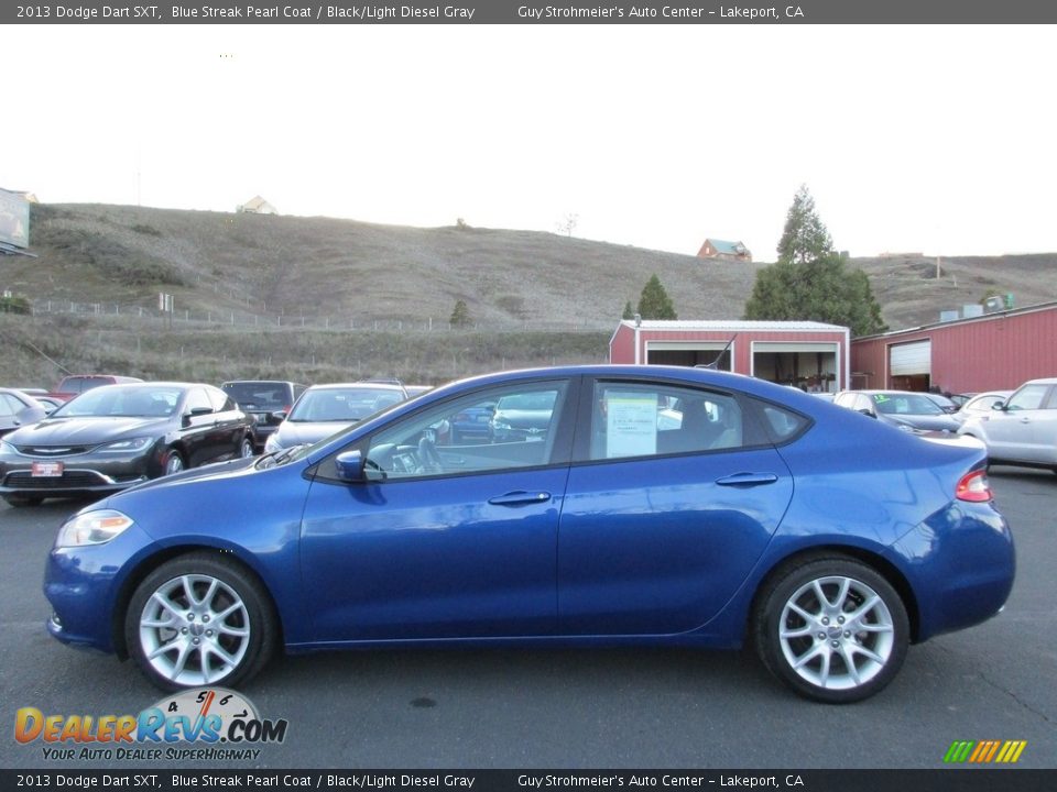 2013 Dodge Dart SXT Blue Streak Pearl Coat / Black/Light Diesel Gray Photo #4