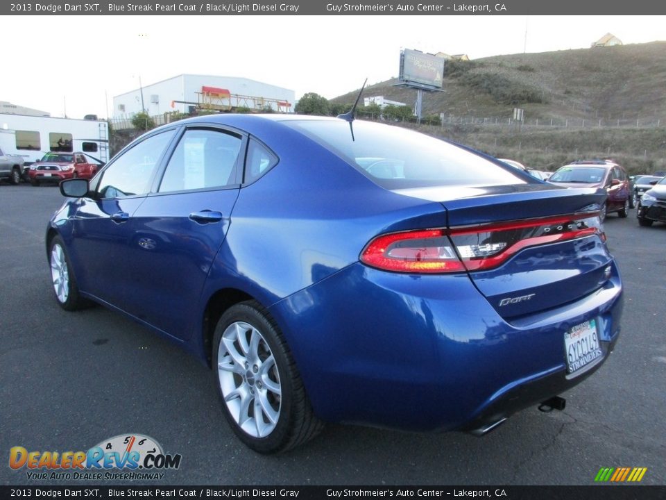 2013 Dodge Dart SXT Blue Streak Pearl Coat / Black/Light Diesel Gray Photo #5