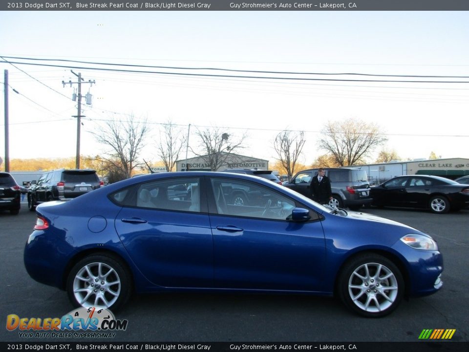 2013 Dodge Dart SXT Blue Streak Pearl Coat / Black/Light Diesel Gray Photo #8