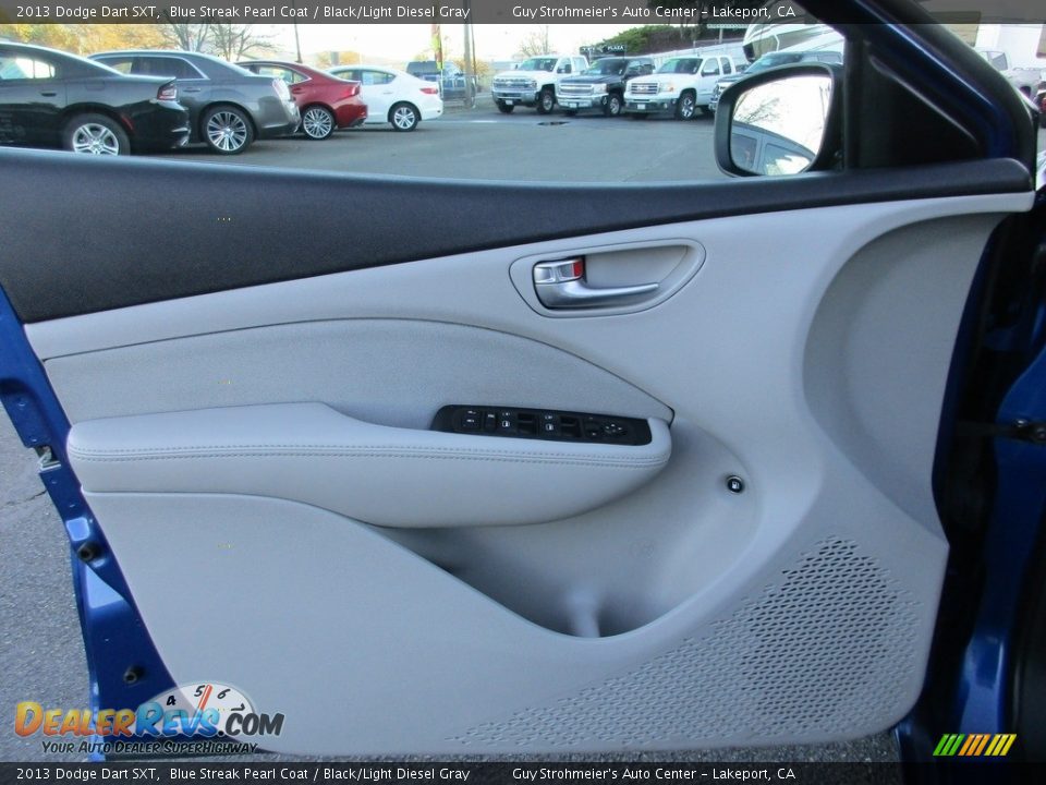 2013 Dodge Dart SXT Blue Streak Pearl Coat / Black/Light Diesel Gray Photo #9