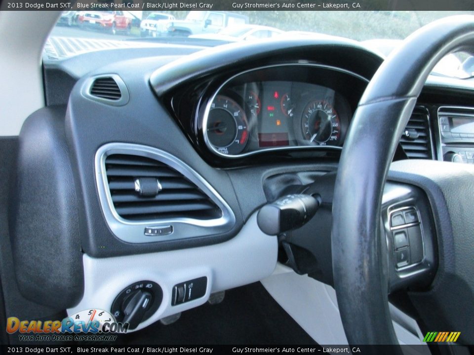 2013 Dodge Dart SXT Blue Streak Pearl Coat / Black/Light Diesel Gray Photo #11