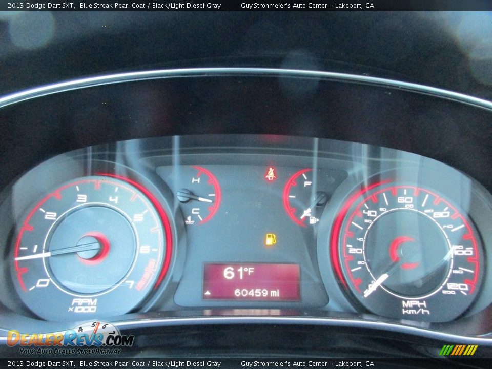 2013 Dodge Dart SXT Blue Streak Pearl Coat / Black/Light Diesel Gray Photo #12