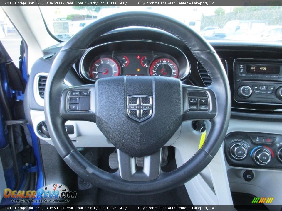 2013 Dodge Dart SXT Blue Streak Pearl Coat / Black/Light Diesel Gray Photo #13