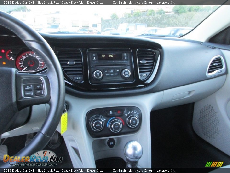 2013 Dodge Dart SXT Blue Streak Pearl Coat / Black/Light Diesel Gray Photo #14