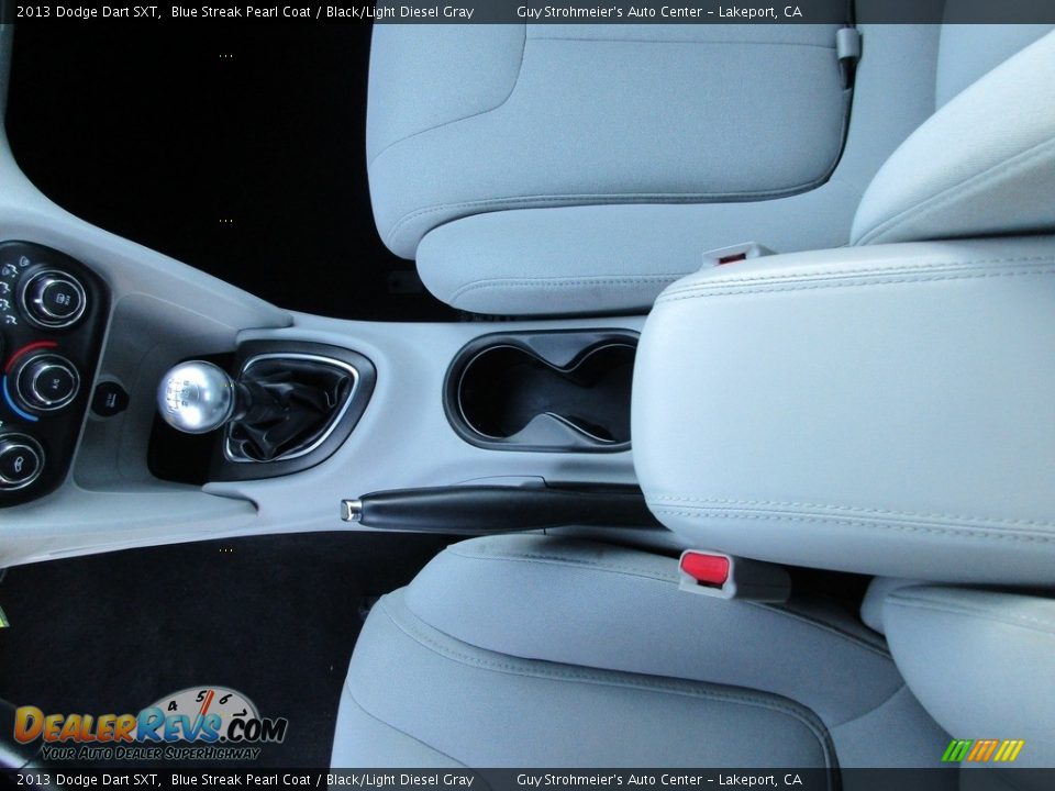 2013 Dodge Dart SXT Blue Streak Pearl Coat / Black/Light Diesel Gray Photo #18