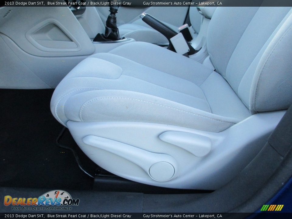 2013 Dodge Dart SXT Blue Streak Pearl Coat / Black/Light Diesel Gray Photo #20