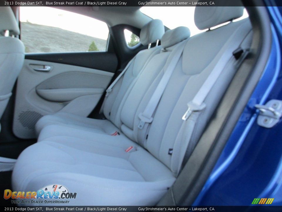 2013 Dodge Dart SXT Blue Streak Pearl Coat / Black/Light Diesel Gray Photo #22