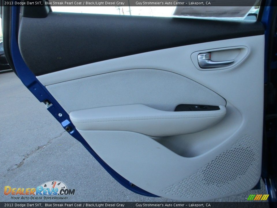 2013 Dodge Dart SXT Blue Streak Pearl Coat / Black/Light Diesel Gray Photo #23