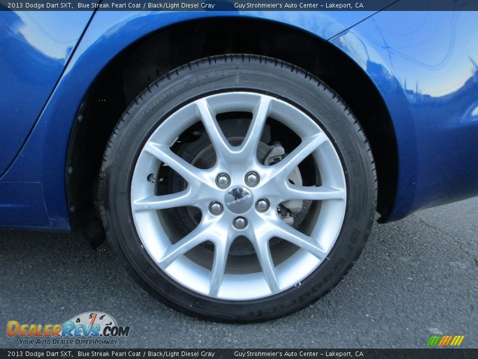 2013 Dodge Dart SXT Blue Streak Pearl Coat / Black/Light Diesel Gray Photo #25