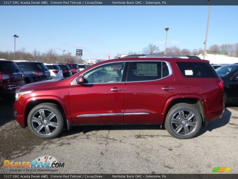 2017 GMC Acadia Denali AWD Crimson Red Tintcoat / Cocoa/Shale Photo #2