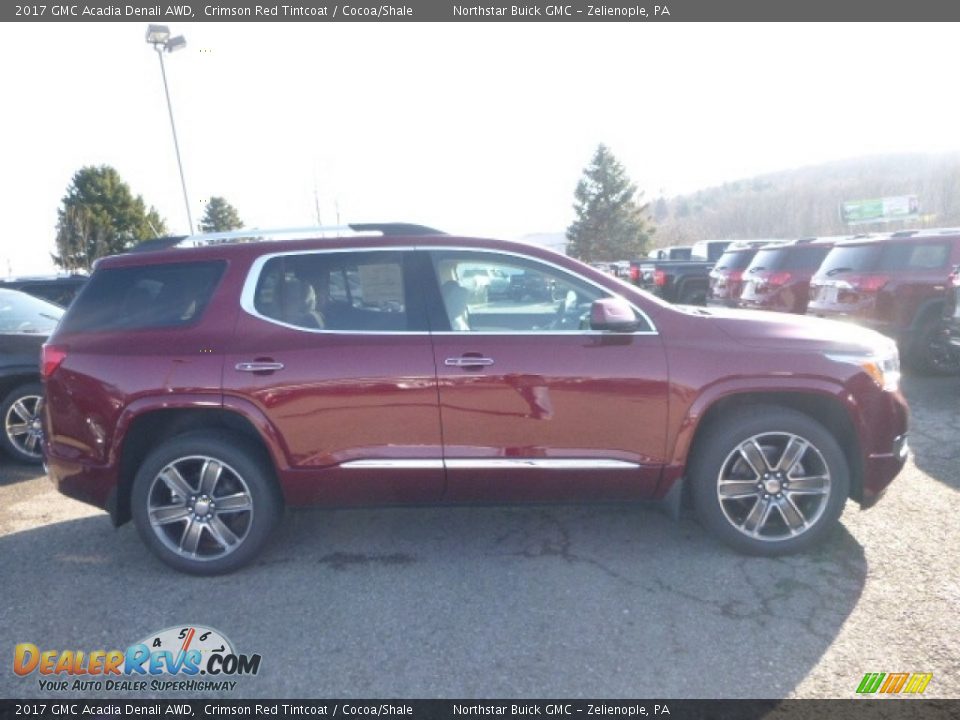 2017 GMC Acadia Denali AWD Crimson Red Tintcoat / Cocoa/Shale Photo #5