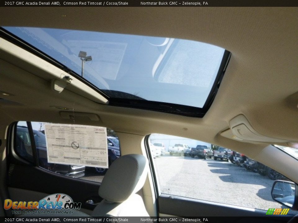 2017 GMC Acadia Denali AWD Crimson Red Tintcoat / Cocoa/Shale Photo #9