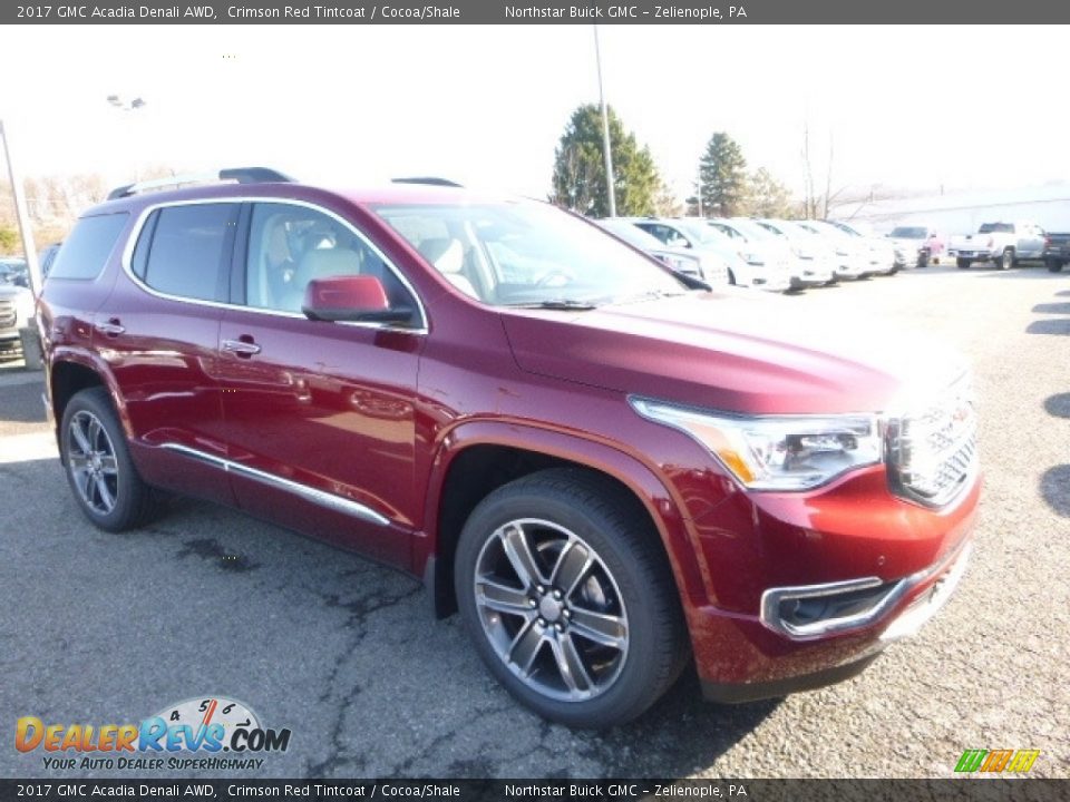 2017 GMC Acadia Denali AWD Crimson Red Tintcoat / Cocoa/Shale Photo #11