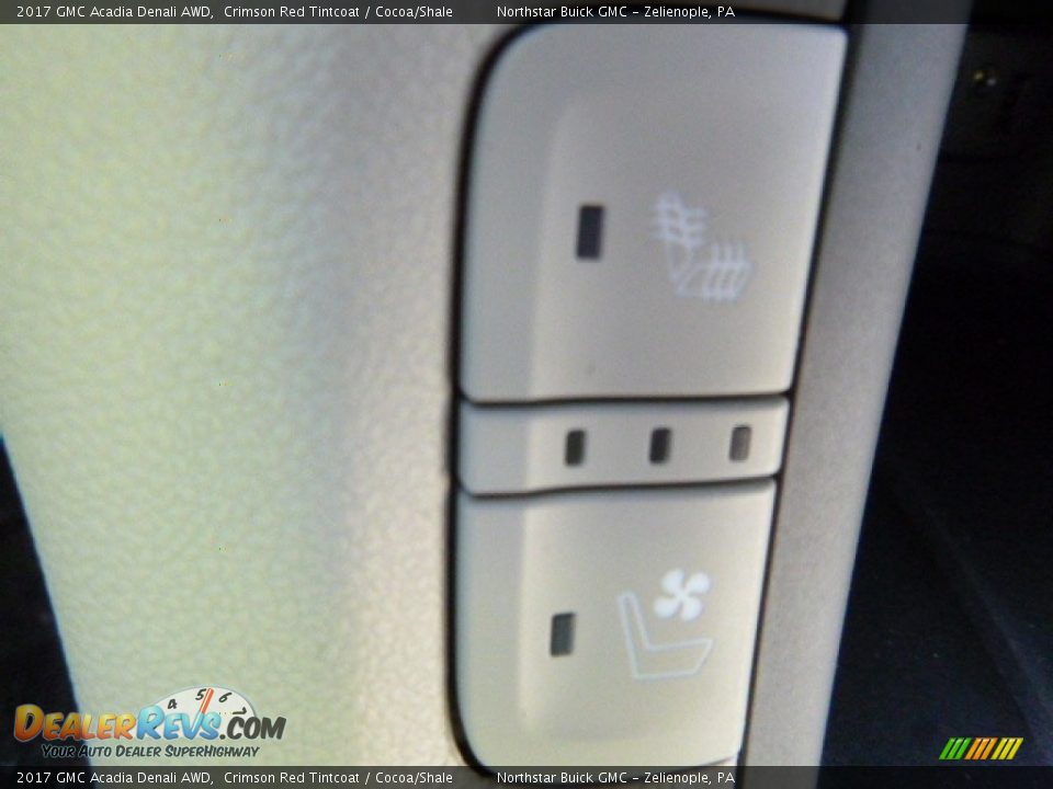 2017 GMC Acadia Denali AWD Crimson Red Tintcoat / Cocoa/Shale Photo #18