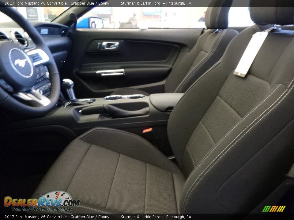 2017 Ford Mustang V6 Convertible Grabber Blue / Ebony Photo #7
