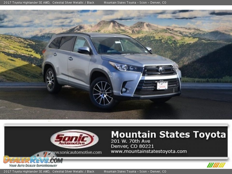 2017 Toyota Highlander SE AWD Celestial Silver Metallic / Black Photo #1