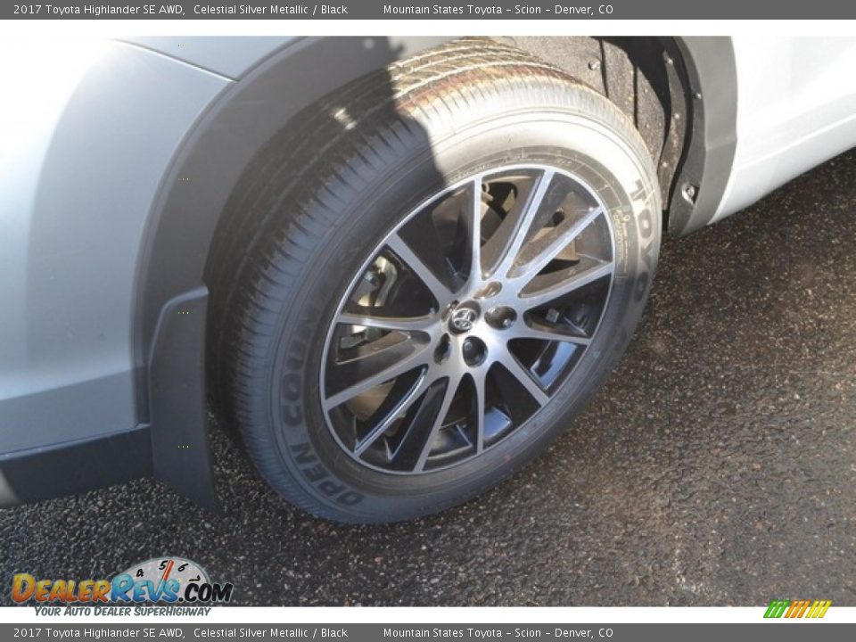 2017 Toyota Highlander SE AWD Celestial Silver Metallic / Black Photo #9