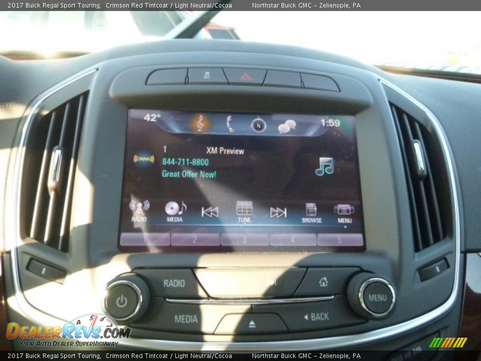 2017 Buick Regal Sport Touring Crimson Red Tintcoat / Light Neutral/Cocoa Photo #16