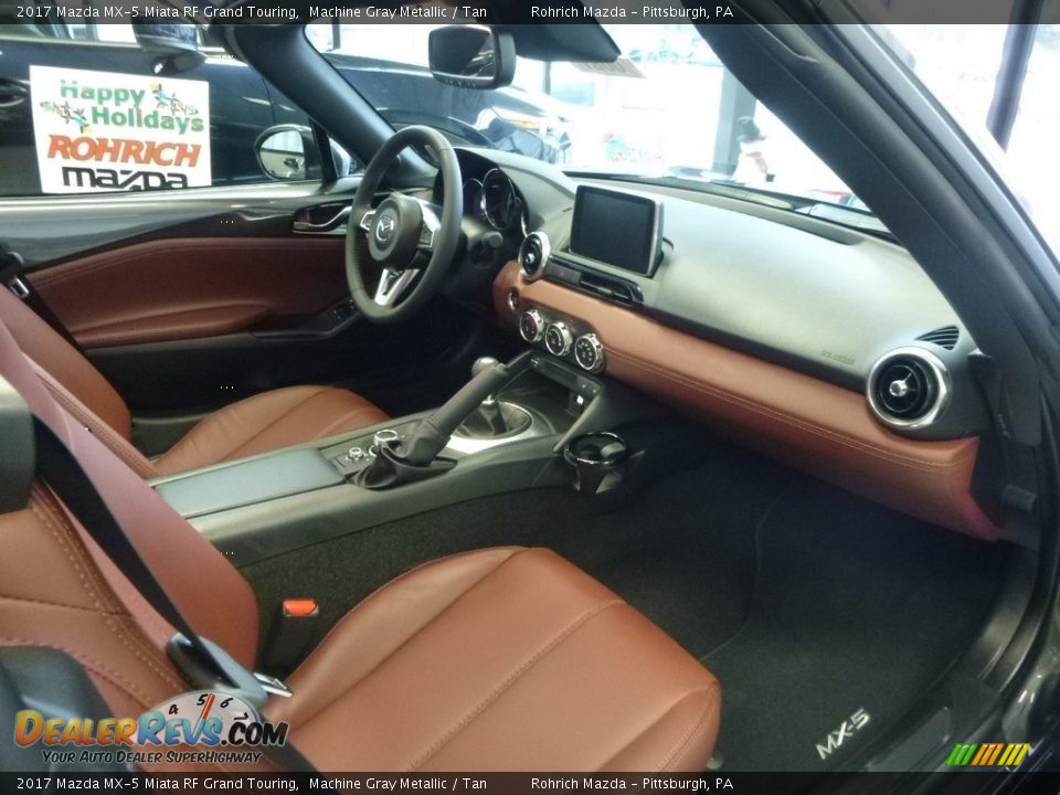 Tan Interior - 2017 Mazda MX-5 Miata RF Grand Touring Photo #8