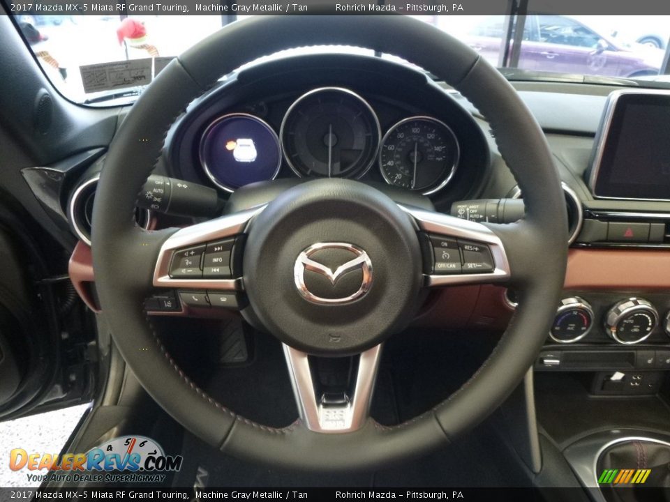 2017 Mazda MX-5 Miata RF Grand Touring Steering Wheel Photo #14