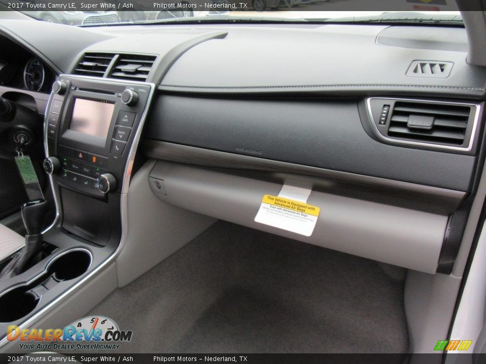 2017 Toyota Camry LE Super White / Ash Photo #16