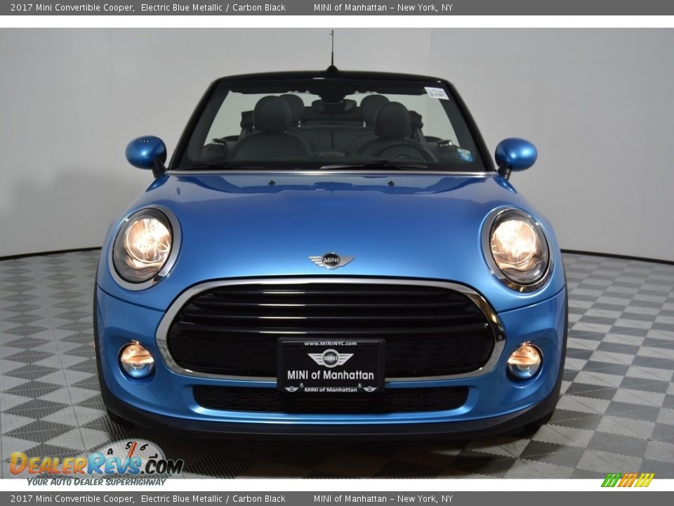 2017 Mini Convertible Cooper Electric Blue Metallic / Carbon Black Photo #3