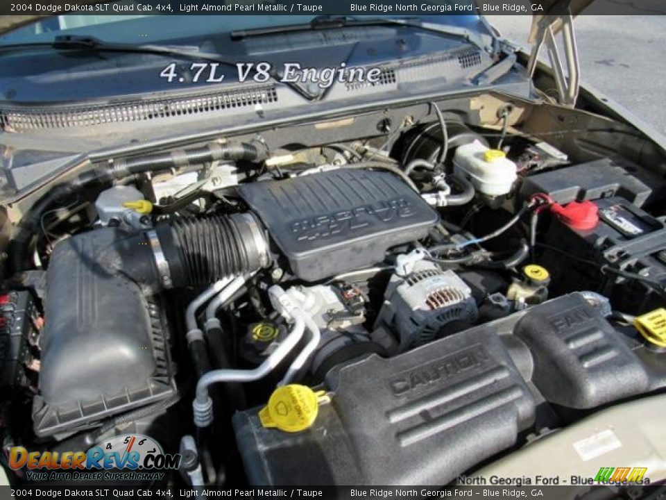 2004 Dodge Dakota SLT Quad Cab 4x4 Light Almond Pearl Metallic / Taupe Photo #11