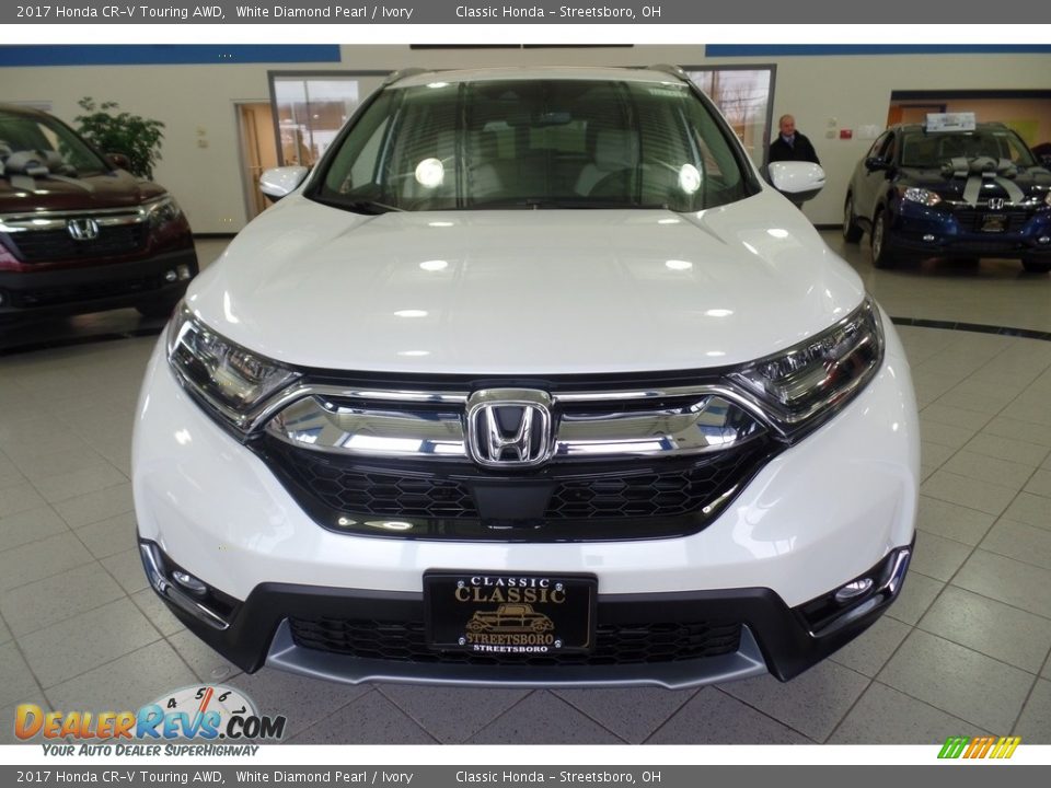2017 Honda CR-V Touring AWD White Diamond Pearl / Ivory Photo #3