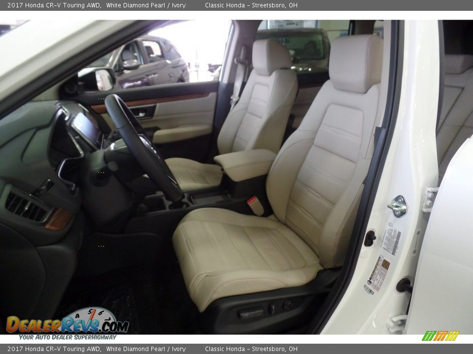 2017 Honda CR-V Touring AWD White Diamond Pearl / Ivory Photo #8