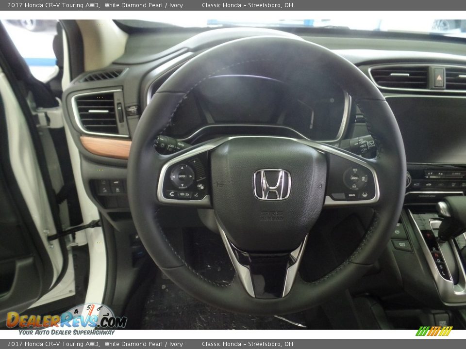 2017 Honda CR-V Touring AWD White Diamond Pearl / Ivory Photo #10