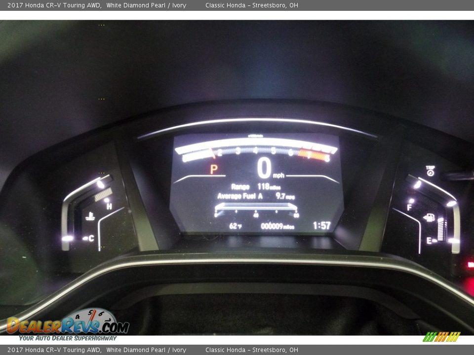 2017 Honda CR-V Touring AWD White Diamond Pearl / Ivory Photo #13