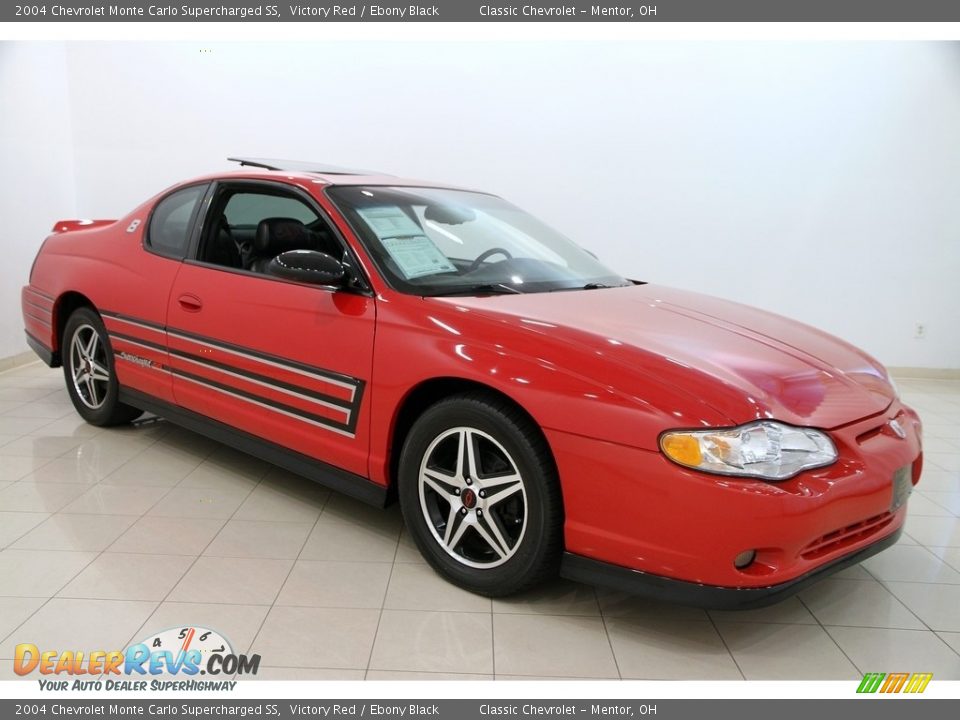 2004 Chevrolet Monte Carlo Supercharged SS Victory Red / Ebony Black Photo #1
