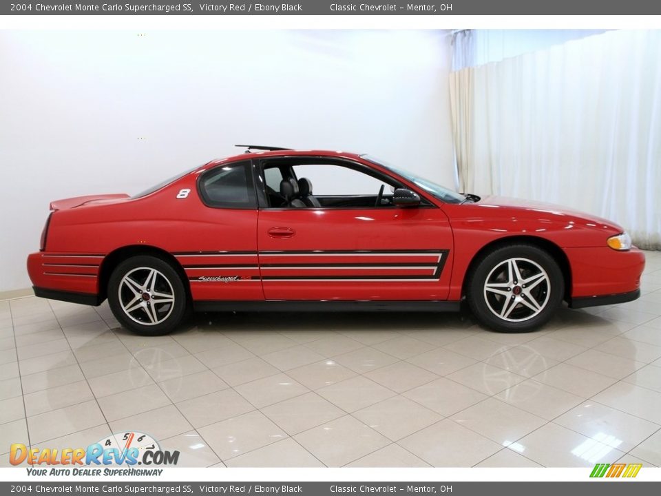 2004 Chevrolet Monte Carlo Supercharged SS Victory Red / Ebony Black Photo #2