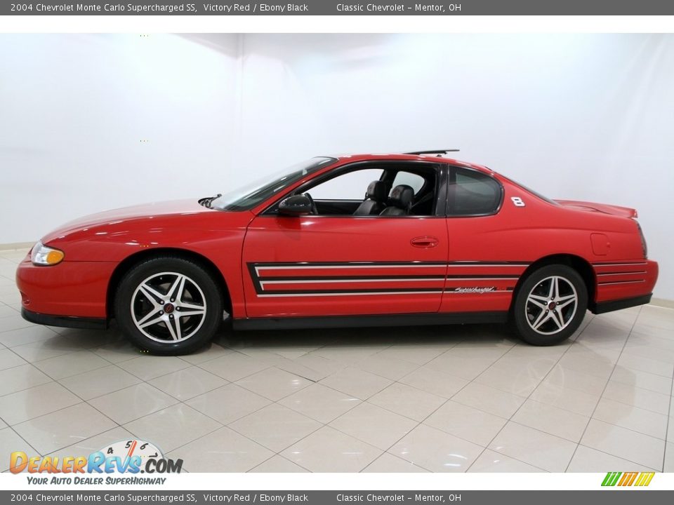 2004 Chevrolet Monte Carlo Supercharged SS Victory Red / Ebony Black Photo #5