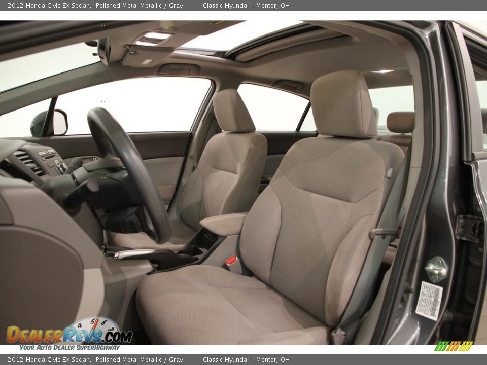 2012 Honda Civic EX Sedan Polished Metal Metallic / Gray Photo #5