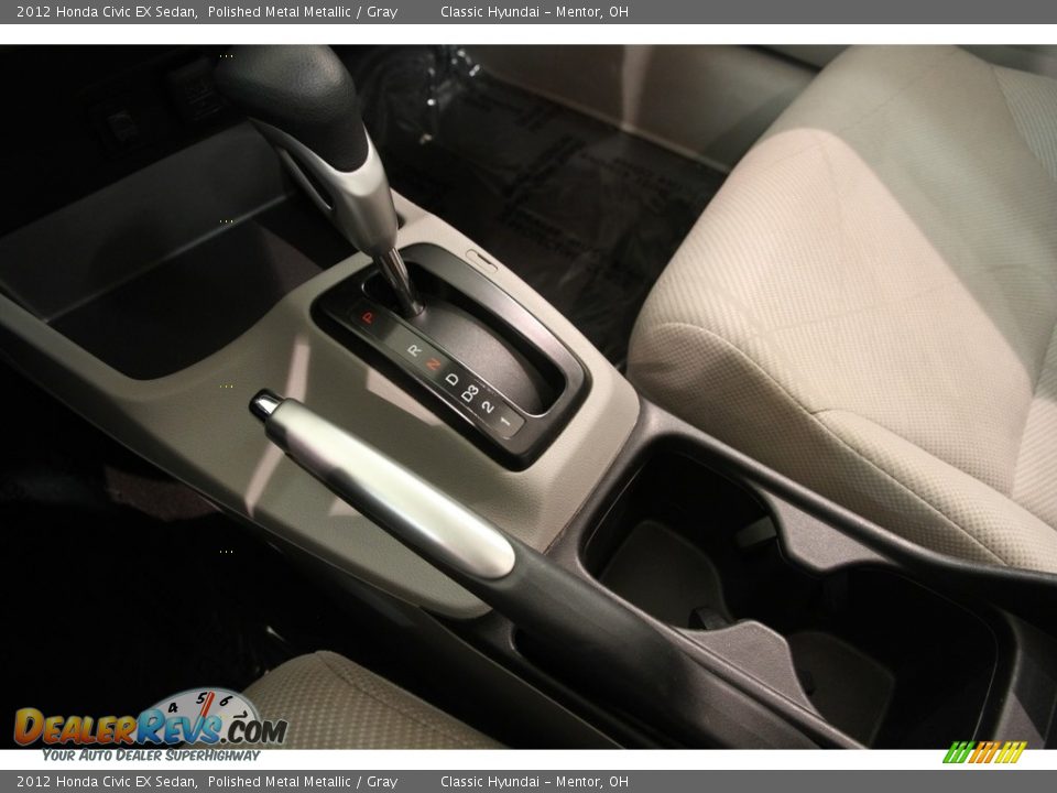 2012 Honda Civic EX Sedan Polished Metal Metallic / Gray Photo #11