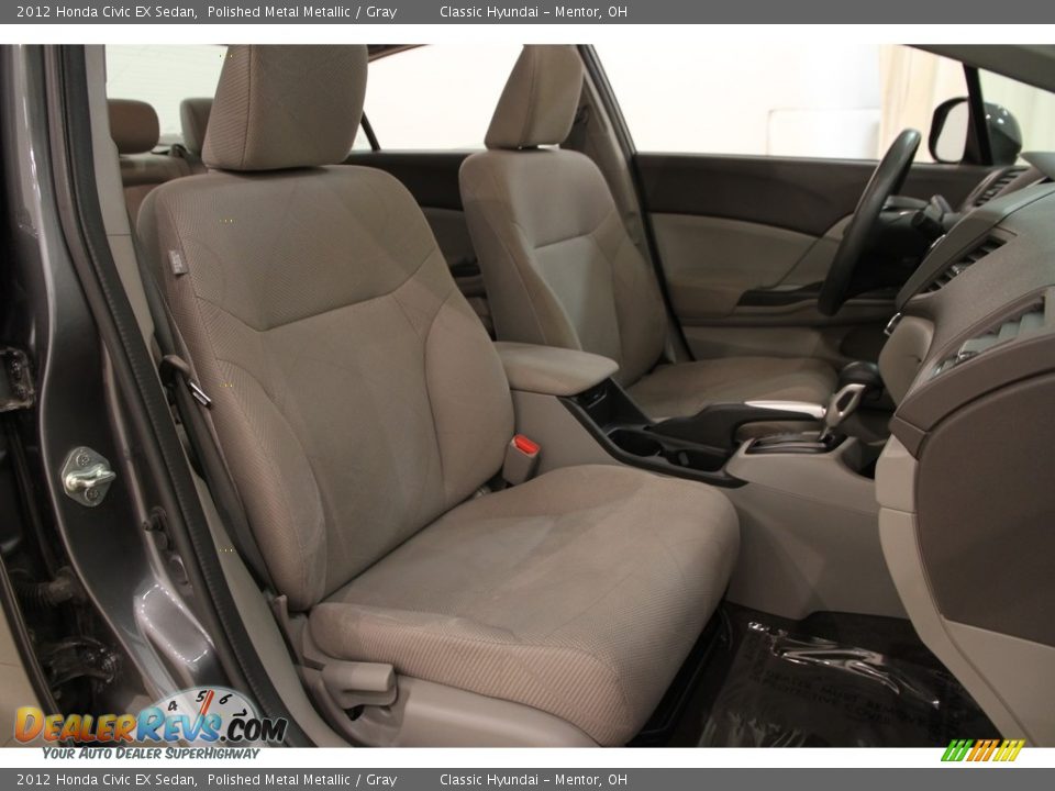 2012 Honda Civic EX Sedan Polished Metal Metallic / Gray Photo #12